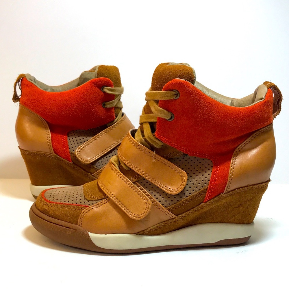 Zigi Soho Wedge Shoes Strap Lace Up Sz us6.5
